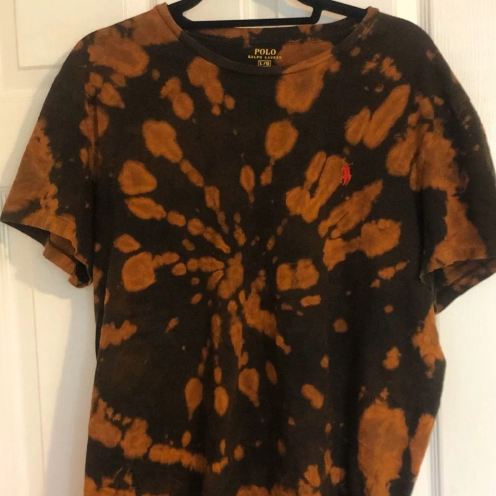 Polo tie dye graphic tee